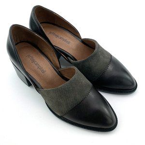 Jeffrey Campbell Shriver Loafers Coffee Distressed Combo Sz 7